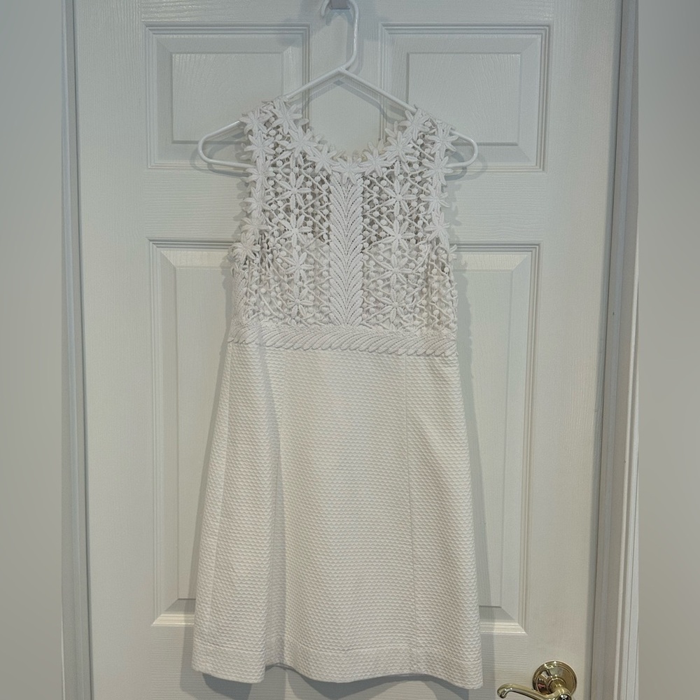 Lilly Pulitzer white lace dress, size 4
